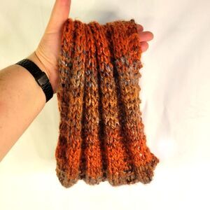 Handknit Warm Tones Cowl